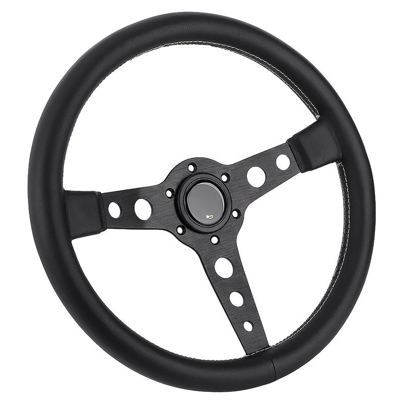 Racing Steering Wheel 350mm Dia Universal Good Grip Aluminum Alloy Antirust Car Steering Wheel for MOMO Prototipo 6