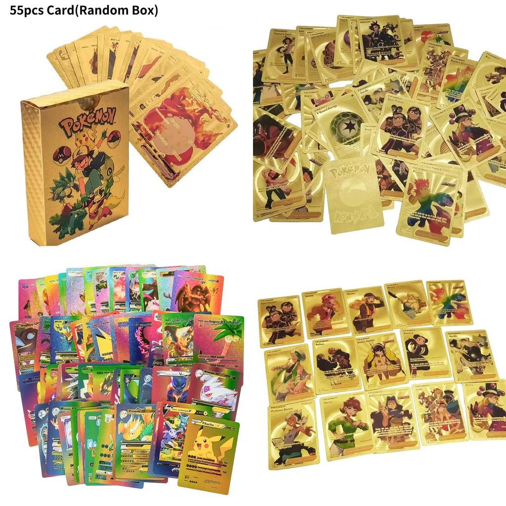 Unique Trading Cards Set With Golden Foil Design For Kids Birthday Gifts
