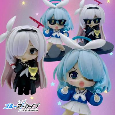 8cm In Blue Archive Figure Anime Prana Cute Version Desktop Standing Animation Model Toy Gift Collection Ornaments Q PVC Stock Kid Friendly