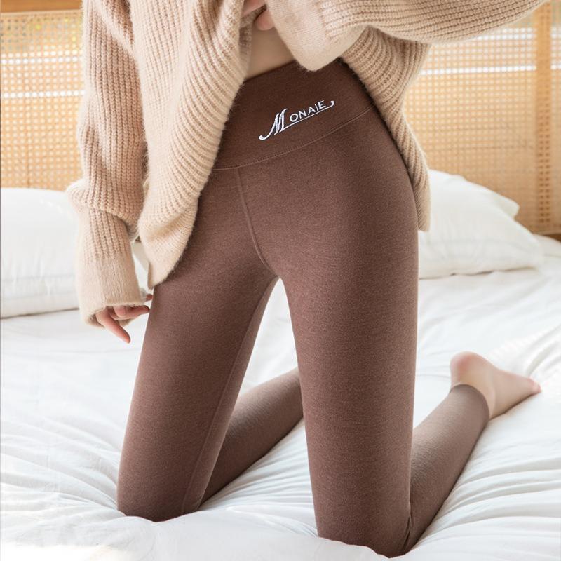 Quality High-waisted German Velvet Leggings for Women's Autumn and Winter New Velvet and Thickened Thermal Pants for Women