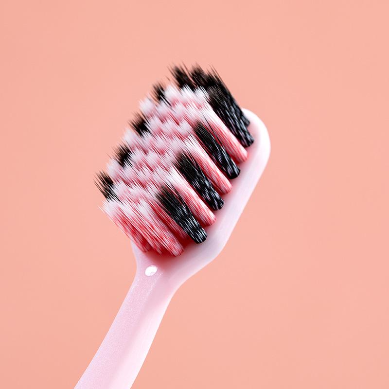 

Soft Bristle Wide Head Adult Toothbrush - Blue & Pink, Gum Protection