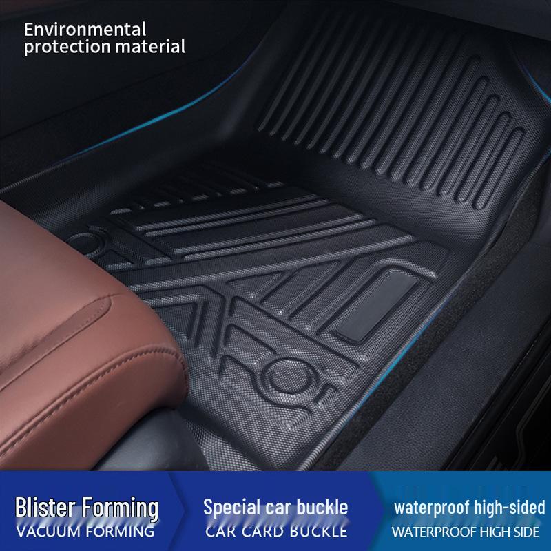 TPE Waterproof Floor Mats for Suzuki Ertiga 7-Seater RHD: Non-Slip, Odorless, Wear-Resistant, Eco-Friendly