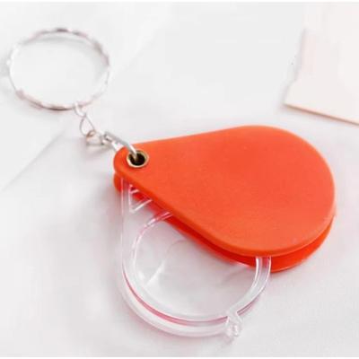Folding Keychain Magnifying Glass, A Reading Tool for The Elderly, High-definition Portable Handheld Magnifier