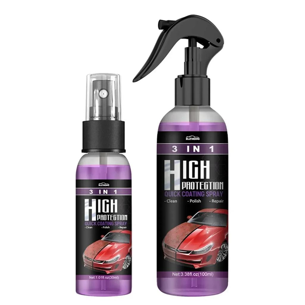 Motorcycle 2 Set 3 In 1 Car Ceramic Coating Spray 100ml Car Paint Scratch Repair Remover Car Nano Spray Car Scratch Repair