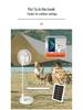 Hui Xiang Solar-Powered Silent Retractable Fan: Multifunctional, Foldable Model