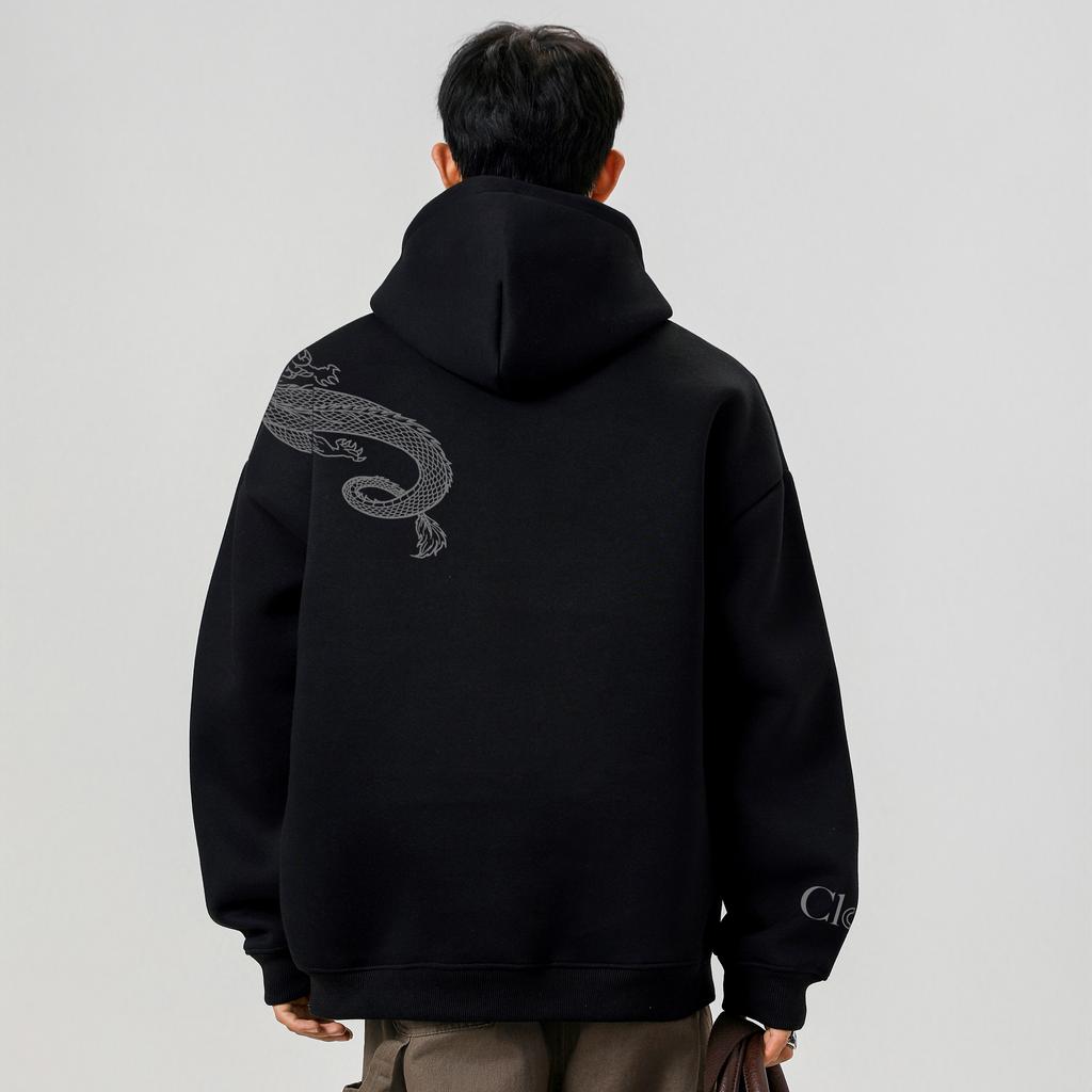 CLOT Sweatshirts Unisex Mit Kapuze Nicht Abnehmbar Moderate Gerade Passform EL2630120A060073-Q9