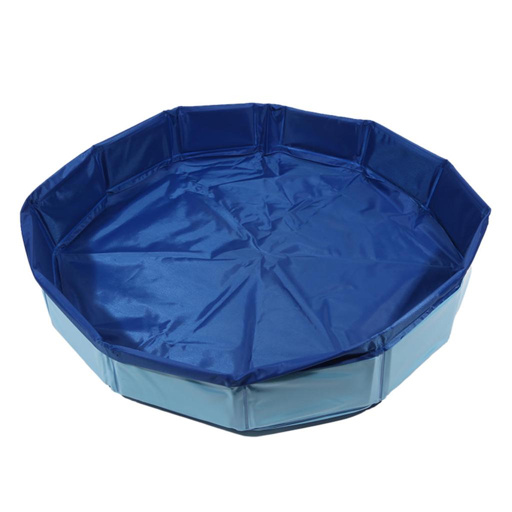 Skládací dětský bazén Pet brodící bazén Protiskluzový Víceúčelový Přenosný Dvorový Koupací Vana pro Psy Kočky Štěňata Zvířata Děti