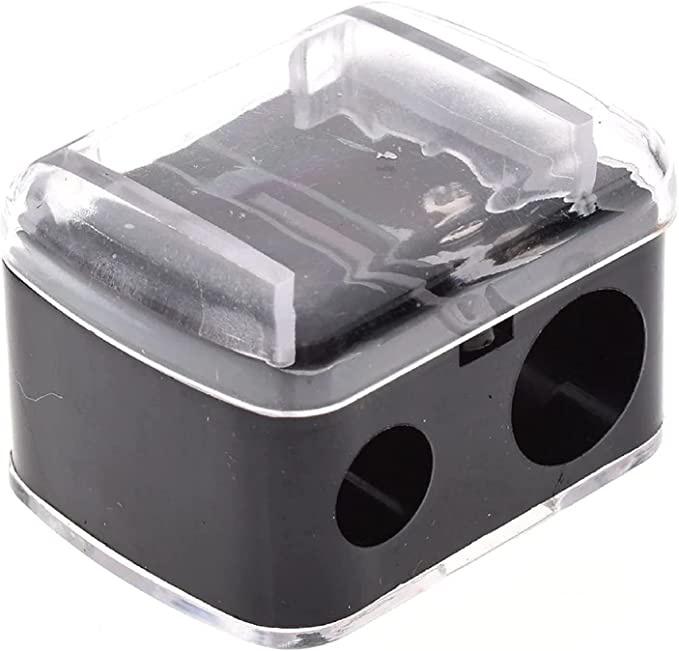 1 Pc Women Ladies Double Holes Sharpener Pencil Sharpeners For Cosmetic Brushes Eyeliner Pencil Makeup Pencils Wholesale
