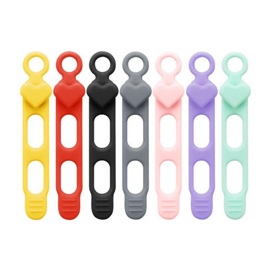 Silicone Cable Tie Earphone Phone Charger Computer Power Cord Bundling