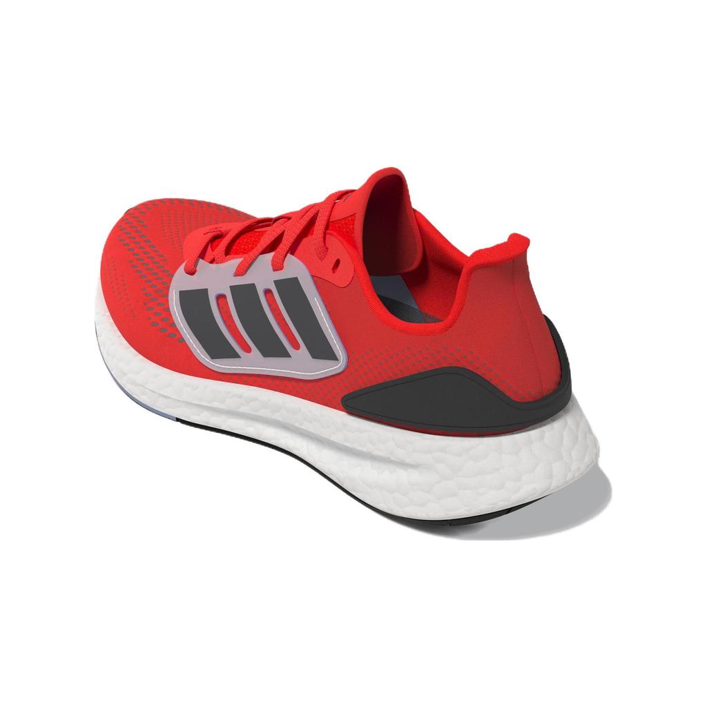 adidas Pureboost 22 Breathable Low-Top Running Shoes Kids Sneakers Black Red GZ2597