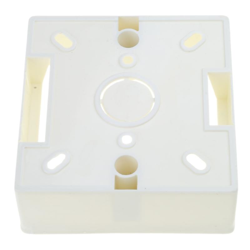 86 Type Wall Switches Socket Protections Box Electrical Outlet Mounting Box White Plastic Protections Box Easy to Install