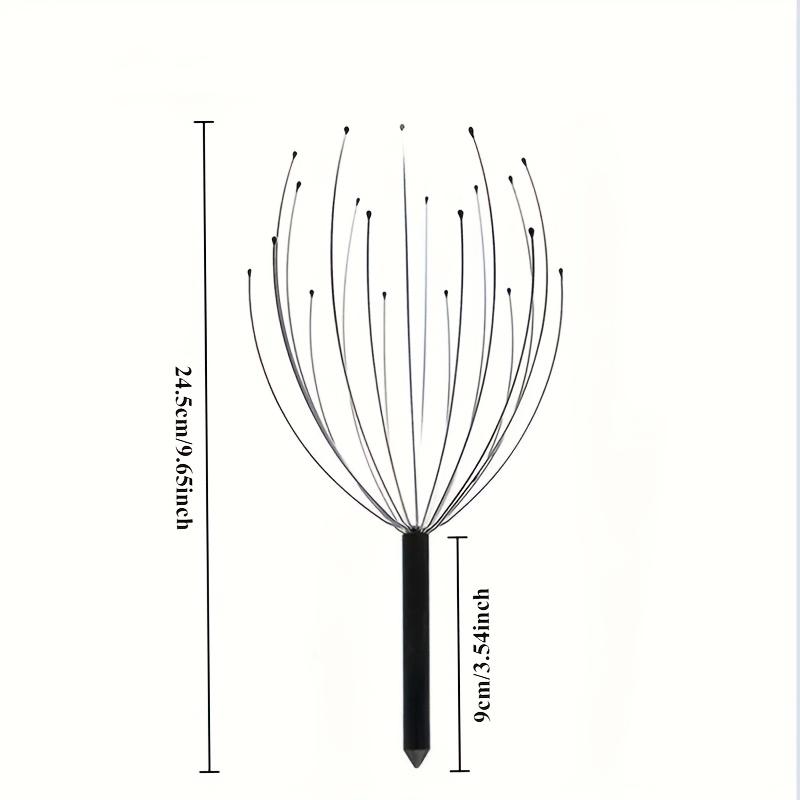 20-Claw Head Scalp Massager, Soul Extractor Wire Grabber, Head Scalp Massager, Head Scalp Scratcher, Octopus-Shaped Stainless Steel Head Scalp