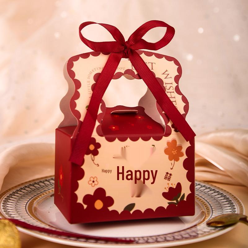 2025 New Style Handheld Wedding Candy Box for Engagements