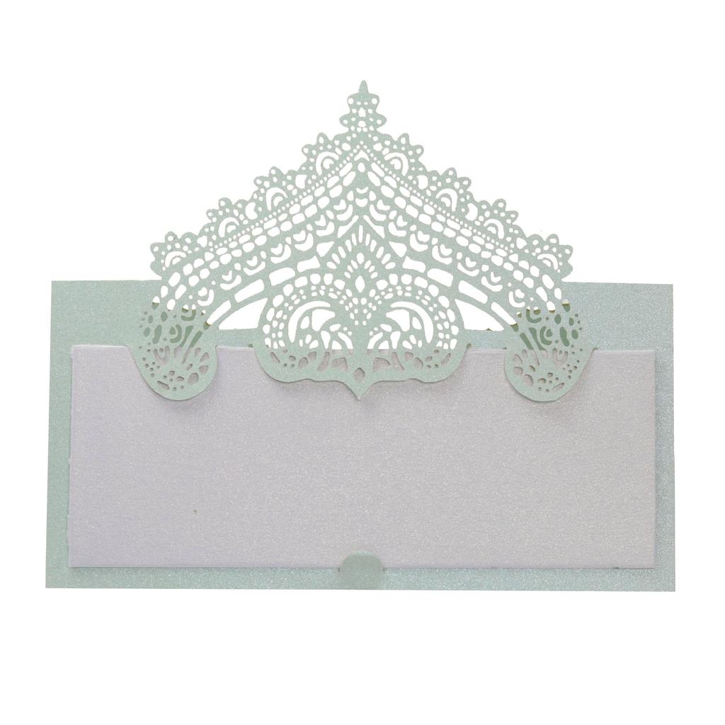 50p 3D Lace Wedding Table Card Hollowed Out Holiday Handwritten Banquet Hotel Seat Card Seat Card Party Decoration Card