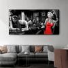 Black Modern Classic Figure Painting US Movie TV Canvas Paintings Posters and Prints Wall Art Pictures for Living Room Decor