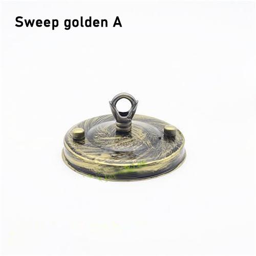 Vintage Ceiling Plate Iron Black/white/gold/ DIY Pendant Lamp Decoration Retro Ceiling Holder For Light Fitting Lamp Base