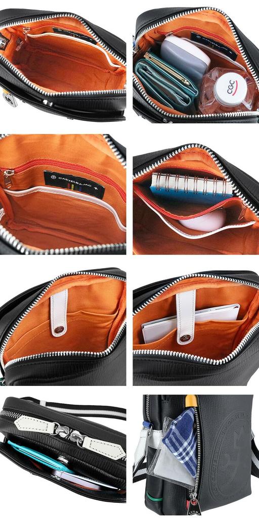 CASTELBAJAC Dense Shoulder Bag, Small, Made In Japan, No. 72111, Orange