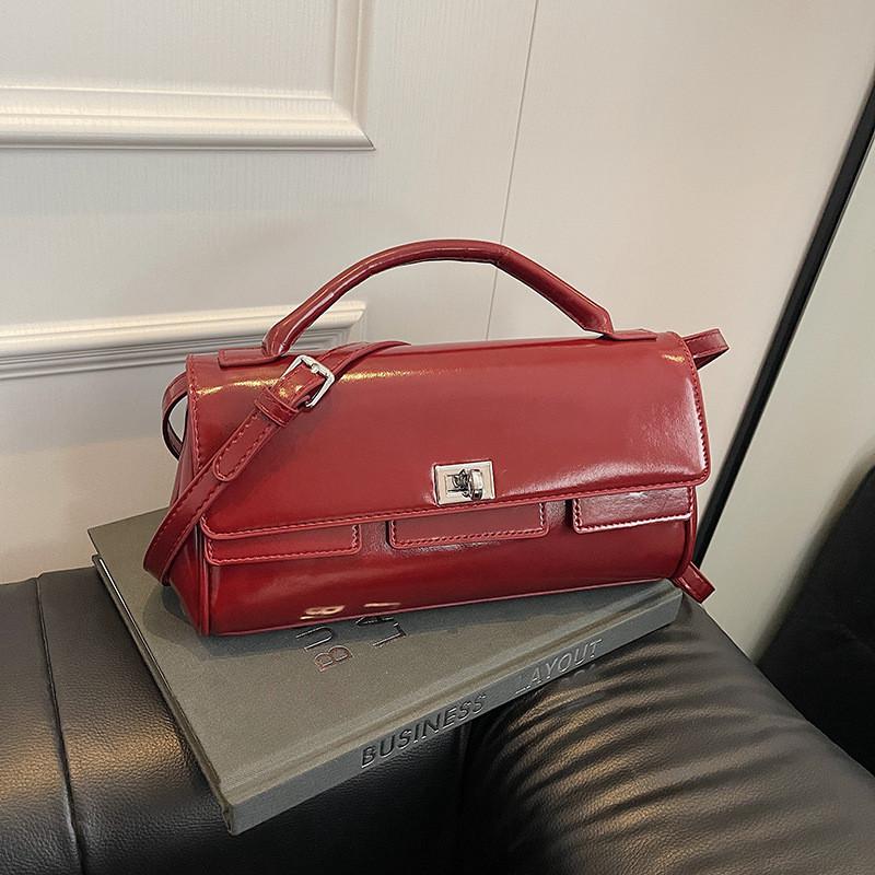 Fashionable Women Single Shoulder Crossbody Bag Solid Color Handbag Gift Casual