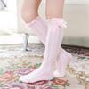 Soft Children Bowknot Mesh Socks Mid-tube Socks Cotton Socks New Mesh Girls Sock