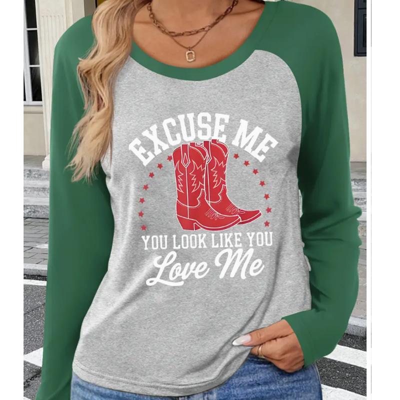 2025 Autumn & Winter Women's New Casual Crew Neck Long Sleeve Top 3D Retro Pattern