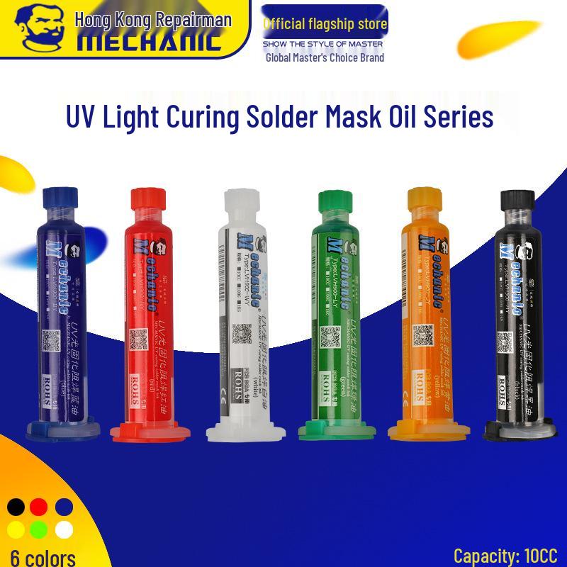 

Solder Mask Green Oil for PCB UV Curing & Repair Green Oil 10cc
