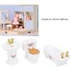 Hztyyier Dollhouse Miniature Bathroom Set, 1: 24 Dollhouse Miniature Porcelain Bathroom Set, Mini Dollhouse Furniture for Decoration(#3)