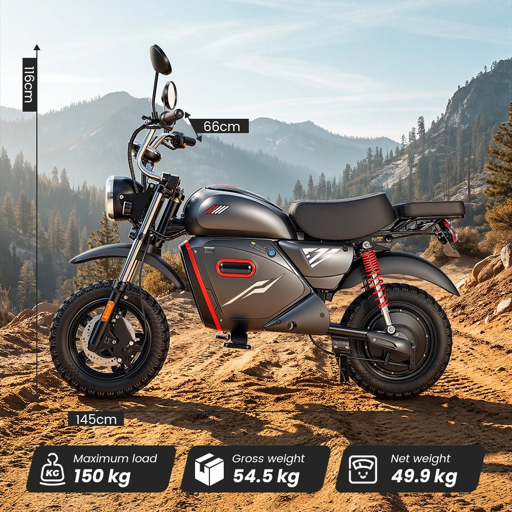 Bicicletă Electrică iScooter Y18 15" Motor de Vârf 2000W Suspensie Completă Motocicletă Electrică pentru Adulți 48V 20AH Cu Deblocare NFC Sarcina Maximă 150Kg