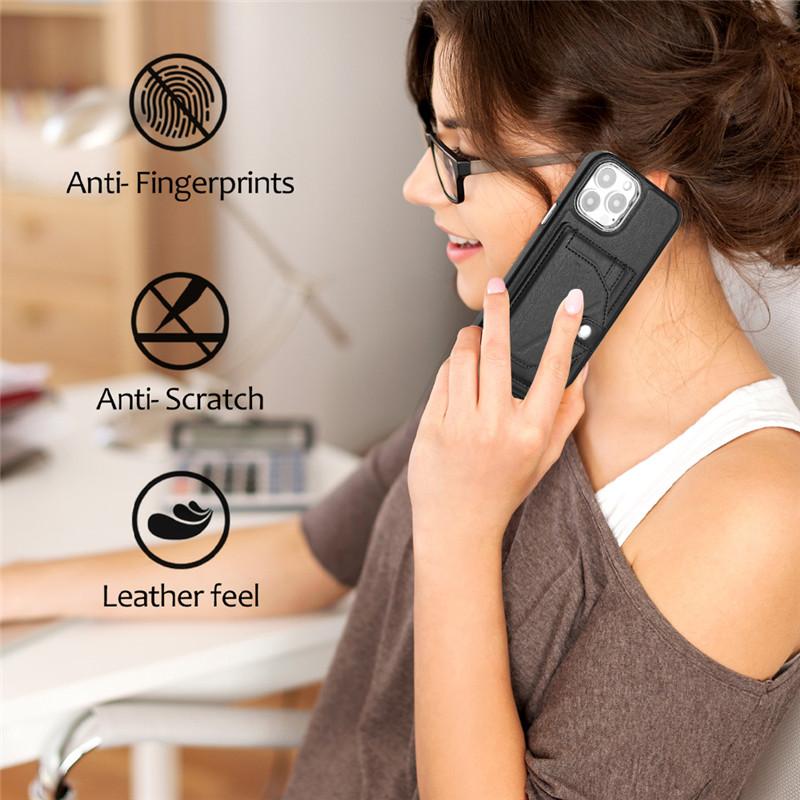 Retor Leather Wallet Card Slot Telefonveske for iPhone 15 Ultra 14 Plus 13 12 11 for Samsung Galaxy S23 S22 S21 FE A54 A34 A14 A53 A13 Flip Stand Cover
