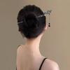 Elegant Hair Sticks Metal Ink Colored Flower Tassel Hair Stick Hot Flower Hairpin  For Women