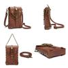 Medieval PU Leather Retro Riveted Small Square Bag, Niche Original Design, Women's Single-shoulder Bag, Versatile Underarm Crossbody Bag