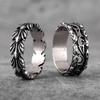 Lucky Olive Branch Stainless Steel Mens Rings Trendy Punk Amulet for Male Boyfriend Biker Jewelry Creativity Gift Wholesale