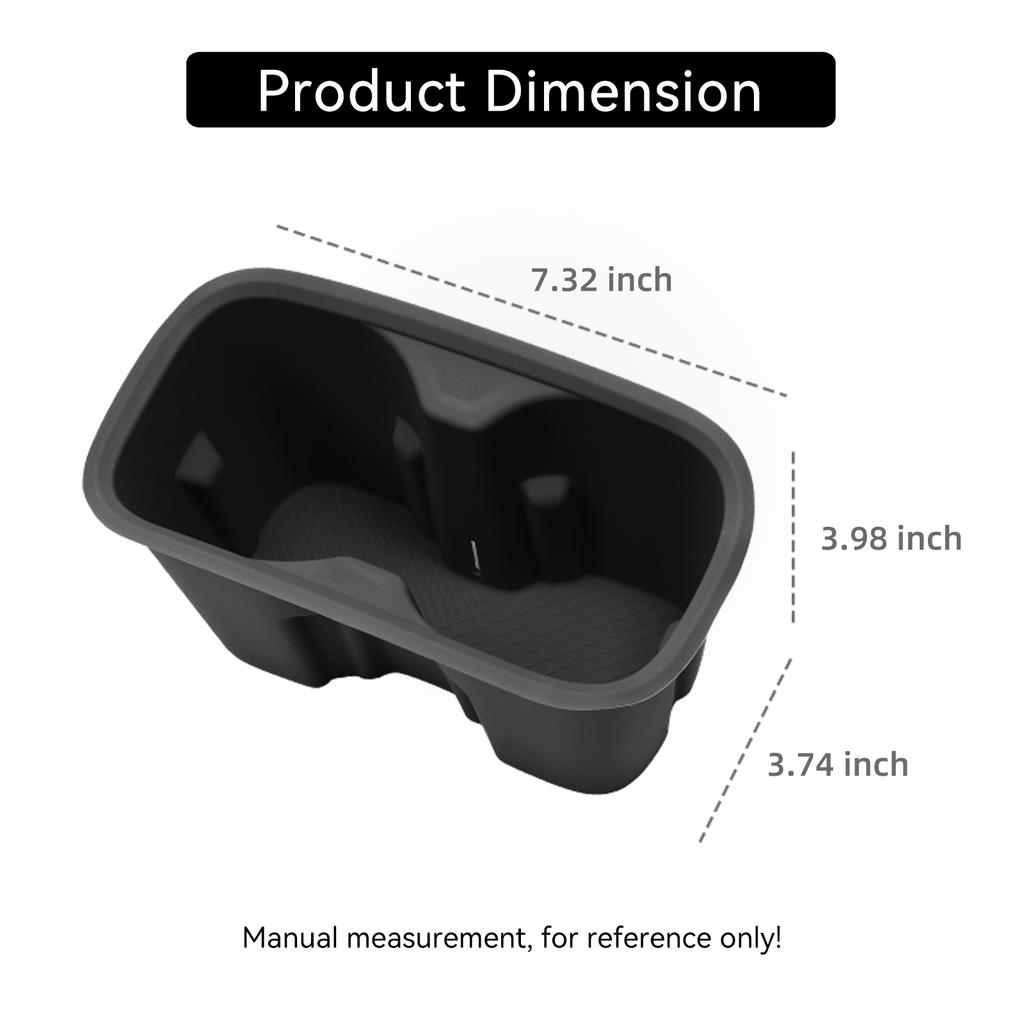 Pour Geely Starray 7 EM-i 2026 Insert de Console Centrale Porte-Gobelet Boîte de Rangement Organisateur Accessoires Intérieurs de Voiture Noir