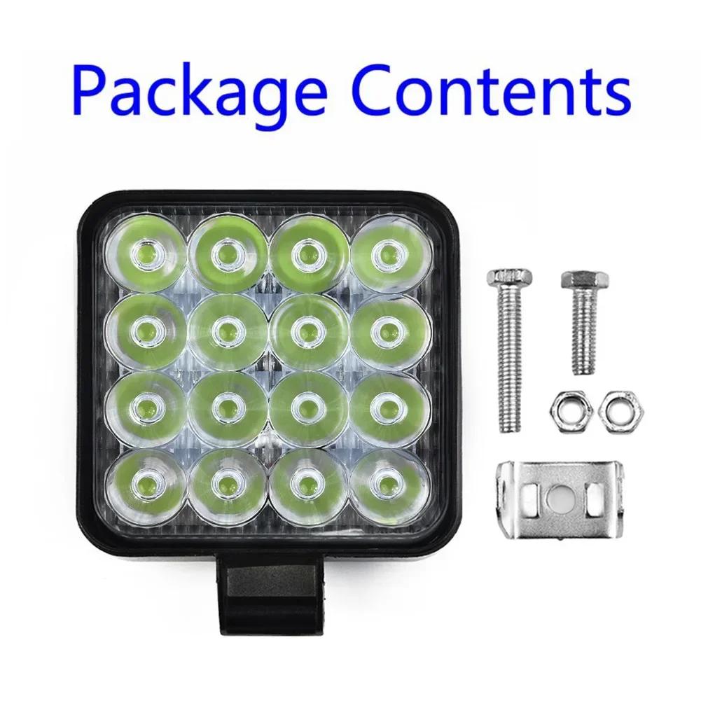 Flood Light Bar Work Light Work Light Green Stainless Steel 9-32V DC Aluminum Alloy Fog Lamp Shockproof 12V/24V