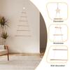 AEE4-DIY Wooden Christmas Tree Wooden Wall Hanging Christmas Tree New Year Decoration For Home Ornaments