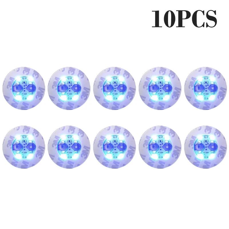 100 Adet LED Sofra Takımı Mat Bardak Işıklı Etiket Renkli Yanıp Sönen Şişe Etiketi Işık Yayan Bardak Altlığı Tezgah Bar Işığı