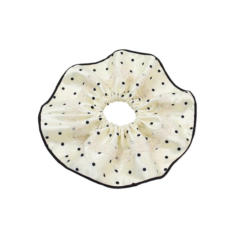 

Double-layer temperament, advanced sense polka dot hair band, small fresh temperament hair accessories do not hurt hair, low ponytail headrope