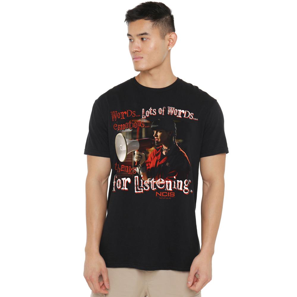 NCIS Mens Thanks for Listening T-Shirt