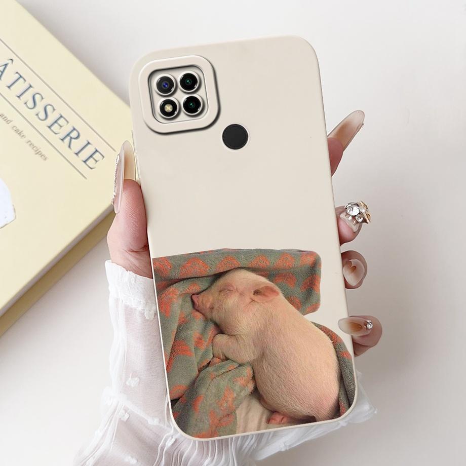 For Xiaomi Redmi 9 9Prime 9A 9AT 9C NFC 9T 9 Power Case Soft Silicone Housing Goothic Style Cartoon Panda Flower Back Cover