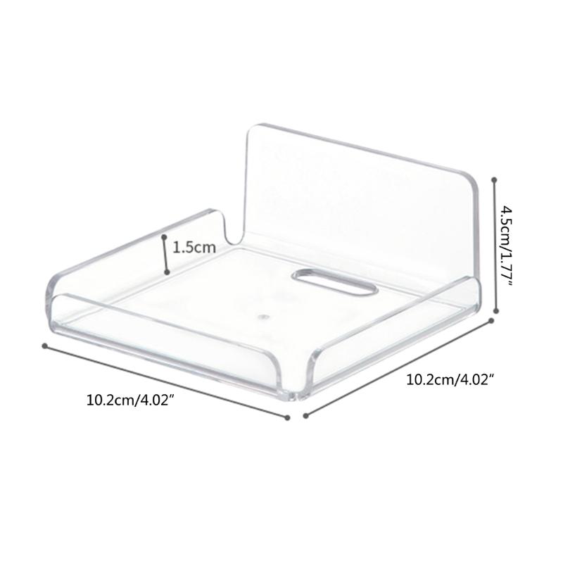 Efficient Wall-Mounted Bracket Acrylic Soap Support for Security Monitorings