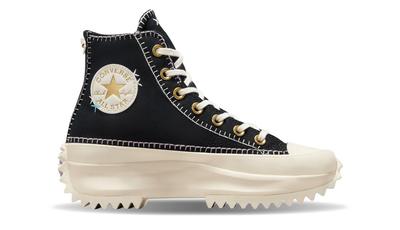 Sneakers Converse Schwarz Run Star Hike Plateau Gefertigte Stichversion
