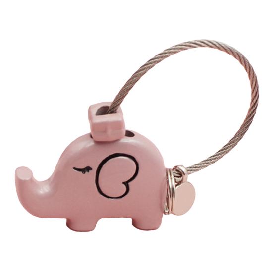 

Брелок для ключей в виде слона и животного, стальная проволока, брелок для ключей, подарок для пары