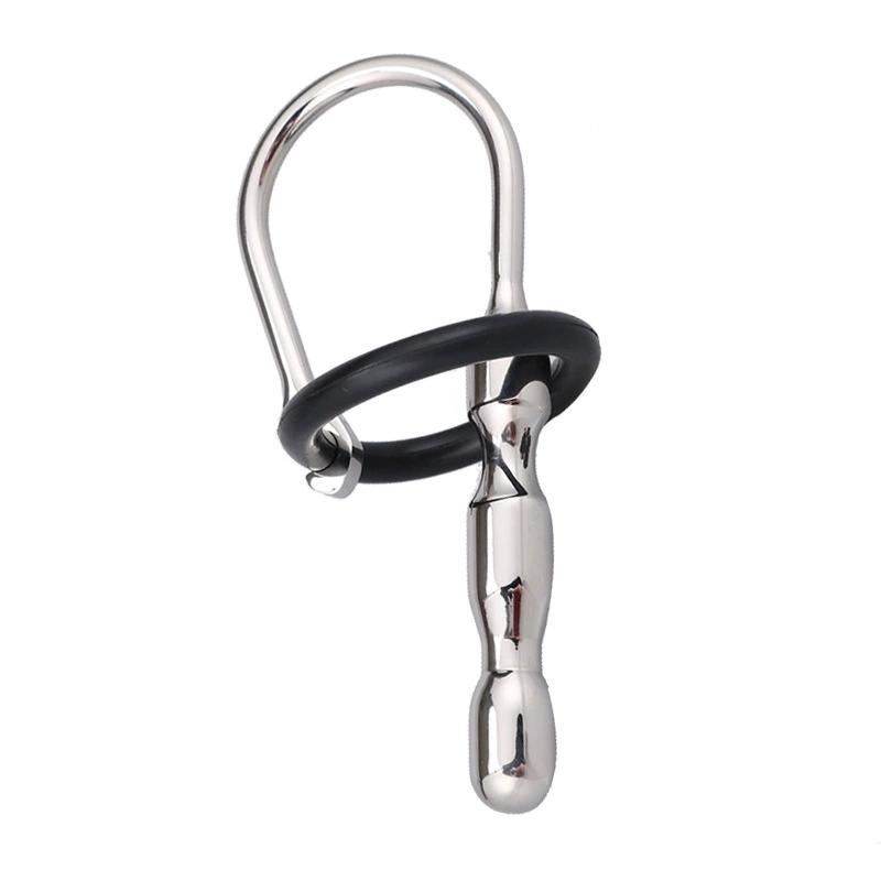 Stainless Steel Penis Plug Cock Ring Sounding Rod Chastity Urethral Dilator Sex Toys For Men Penis Insert Uretral Stimulator