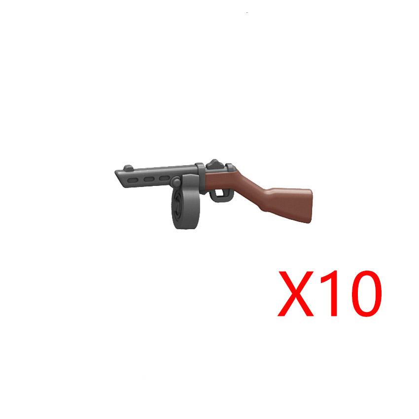 Military Building Blocks Accessories Soldier Figures Weapons Box Rifle Submachine Gun AKM Shield Mini Brick Toy K003 Gift