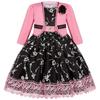 Girls Dress Summer Sleeveless Princess Long Sleeves Jacket Performance Gown Teenagers Kids