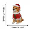 Cute Labrador Corgi Beagle Resin Statue Dress-Up Dog Home Decoration Handicrafts