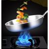 GrnArt Stainless Steel Frying Pan, Professional Cooking Pot, 7-Layer Composite Steel Frying Pan, Kitchen Utensil (26cm)
