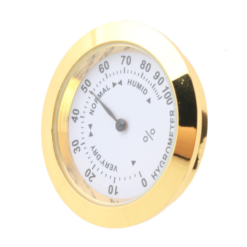 Violin Case Hygrometer Alloy Mini Guitar Moisture Meter Round Humidity Gauge for Musical Instruments