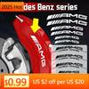 Jwlsk5 2025 Hot 6pcs Car Brake Caliper Sticker For Mercedes Benz AMG W220 W221 W117 W166 W176 W177 W204 W205 W212 W213 GLE CLA GLA GLC