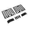 2pcs Rear Window Side Storage Rack Aluminium Alloy Modular Storage Panel Replacement for Land Rover Defender L663