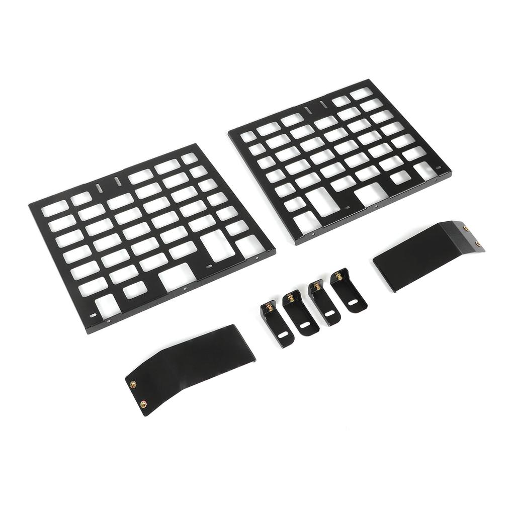 2pcs Rear Window Side Storage Rack Aluminium Alloy Modular Storage Panel Replacement for Land Rover Defender L663
